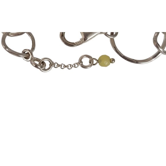 Silpada Sterling Silver Hammered Round Disc Paper Chain Bracelet 8” Long E102 - Picture 4 of 6